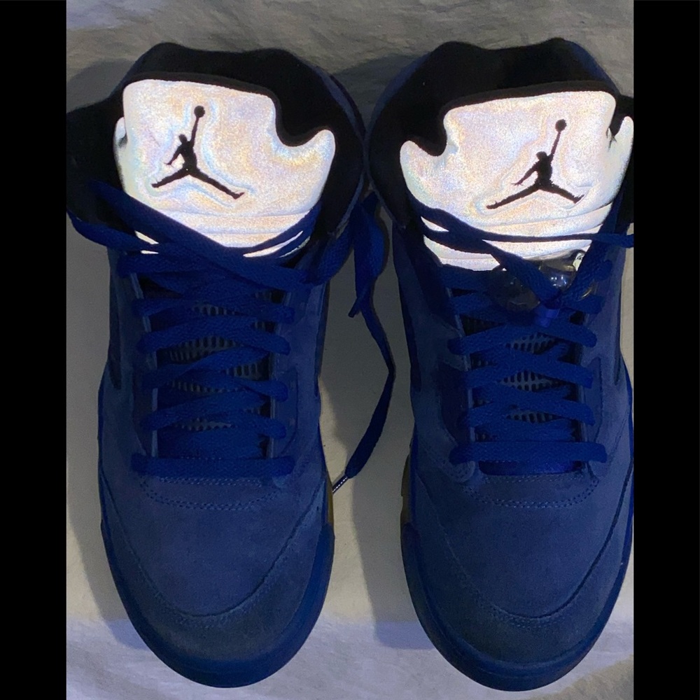 Jordan Retro V Blue Suede